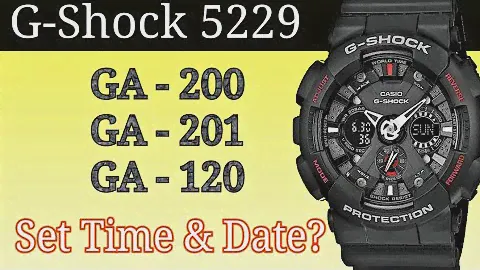 G-Shock 5229 Как установить время и дату | ГА-120 ГА-200 ГА-201