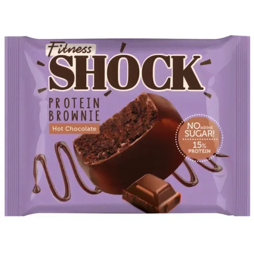 FitnesSHOCK Брауни 50г, Горячий шоколад